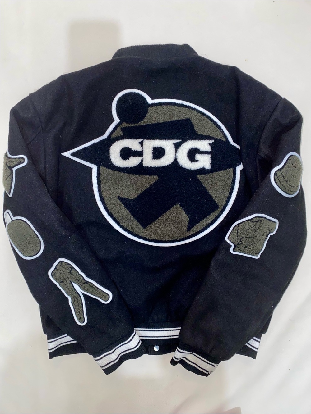 CDG STUSSY VARSITY BOMBER JACKET